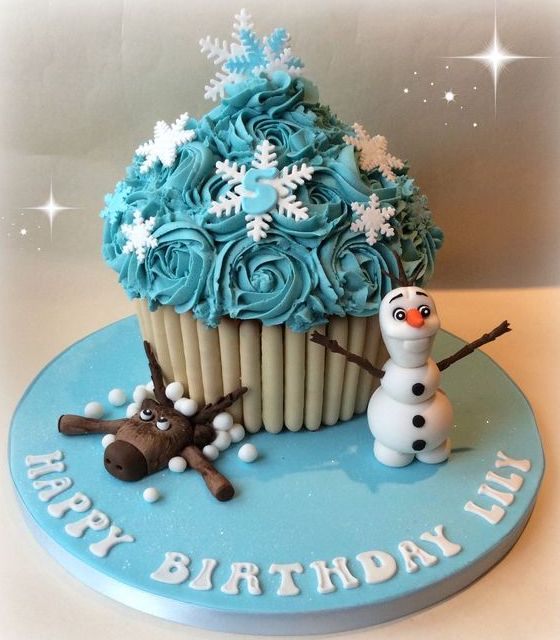 Cupcakes de Olaf y Cumpleaños de Frozen - Las Delicias de Vivir